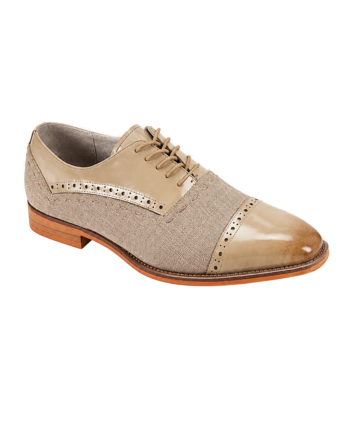 Giovanni Reed Natural Men`s Leather Shoe -Stiching Detail - Product image 1 - ae2f9a87-bd81-4806-8128-c613b609690d-bg-white.png
