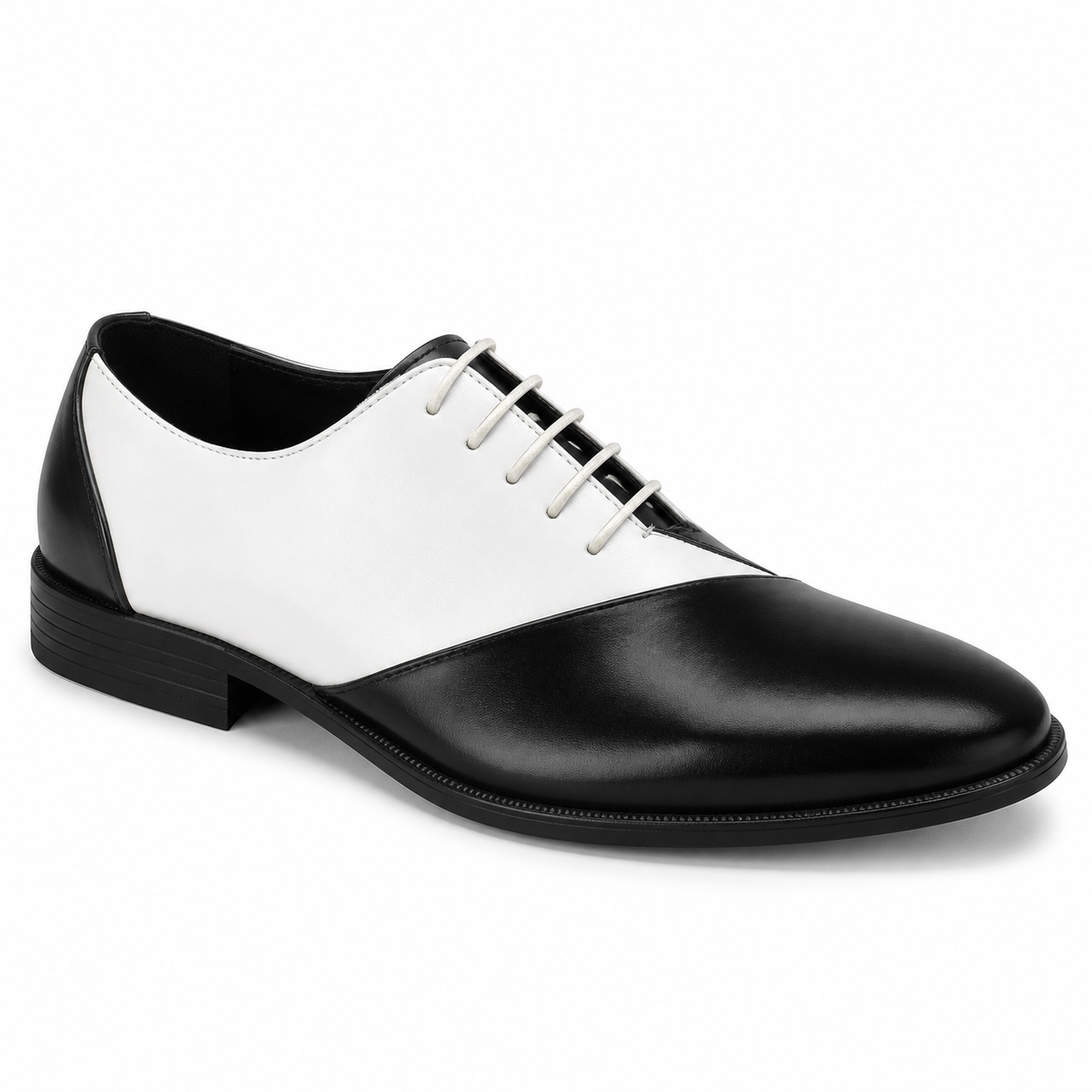 Two-Tone Lace-Up Dress Shoes Black/white - Product image 1 - antonio-cerelli6985-01-product-fixed-imagegen.png
