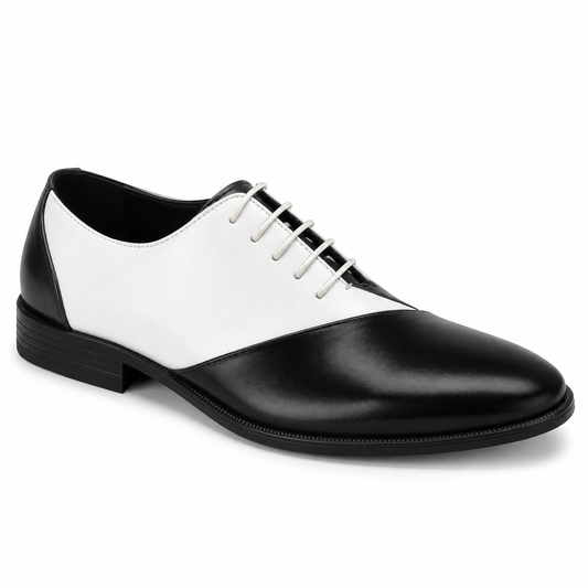 Two-Tone Lace-Up Dress Shoes Black/white - Product image 1 - antonio-cerelli6985-01-product-fixed-imagegen.png