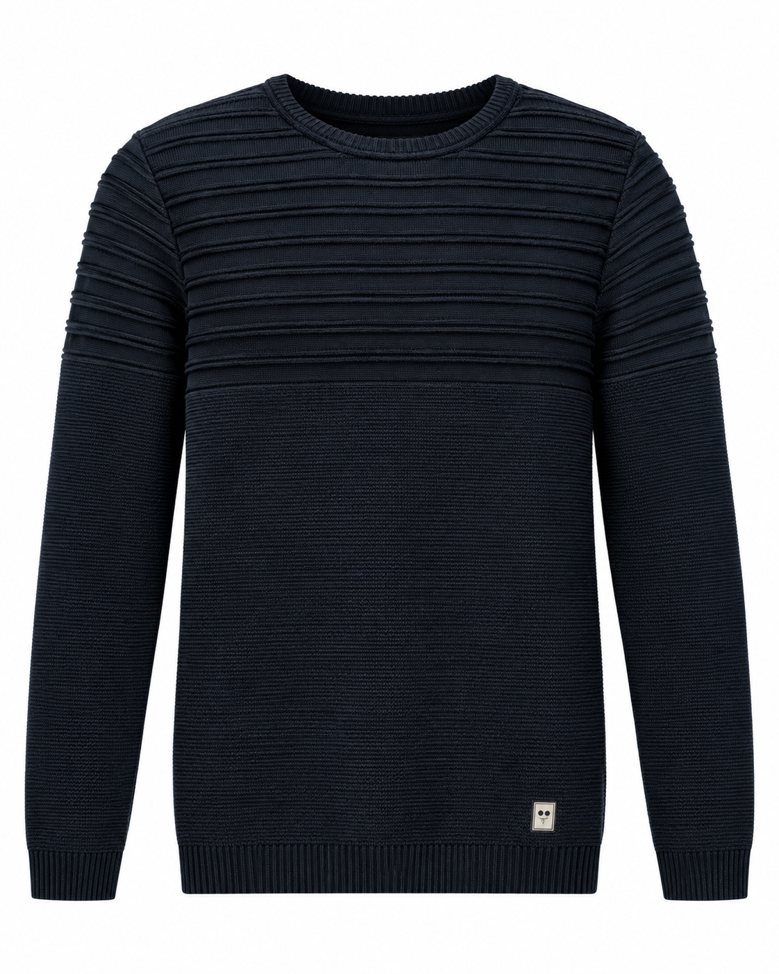 Barabas Men's Ribbed Crew Neck Sweater in Navy – men's Barabas sweater at Turning Point, Baltimore