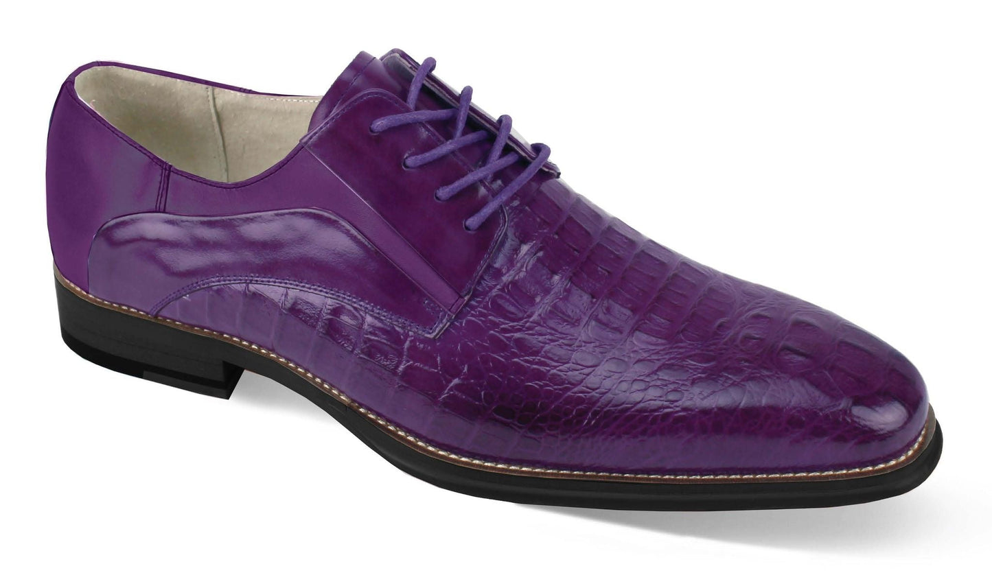 GIOVANNI  Mason/Purple Leather Shoes