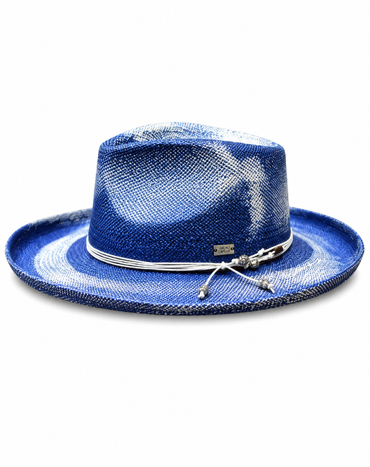 Bourbon Collection - Blue/White Bruno Capelo hat image 3
