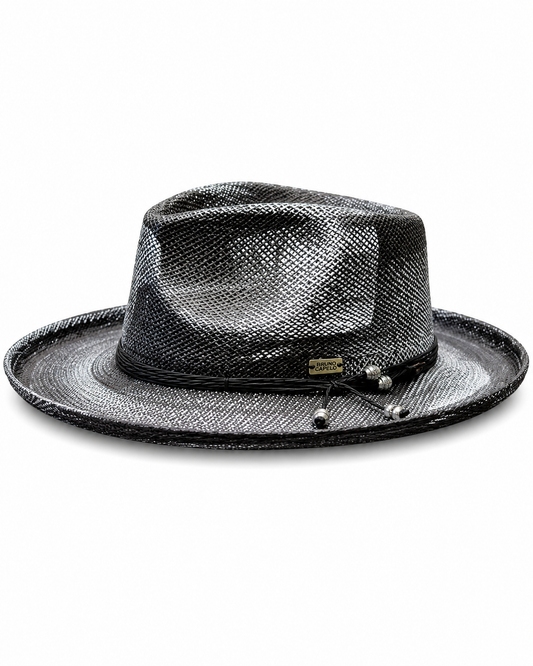 Bourbon Collection - Black/White Bruno Capelo hat image 3