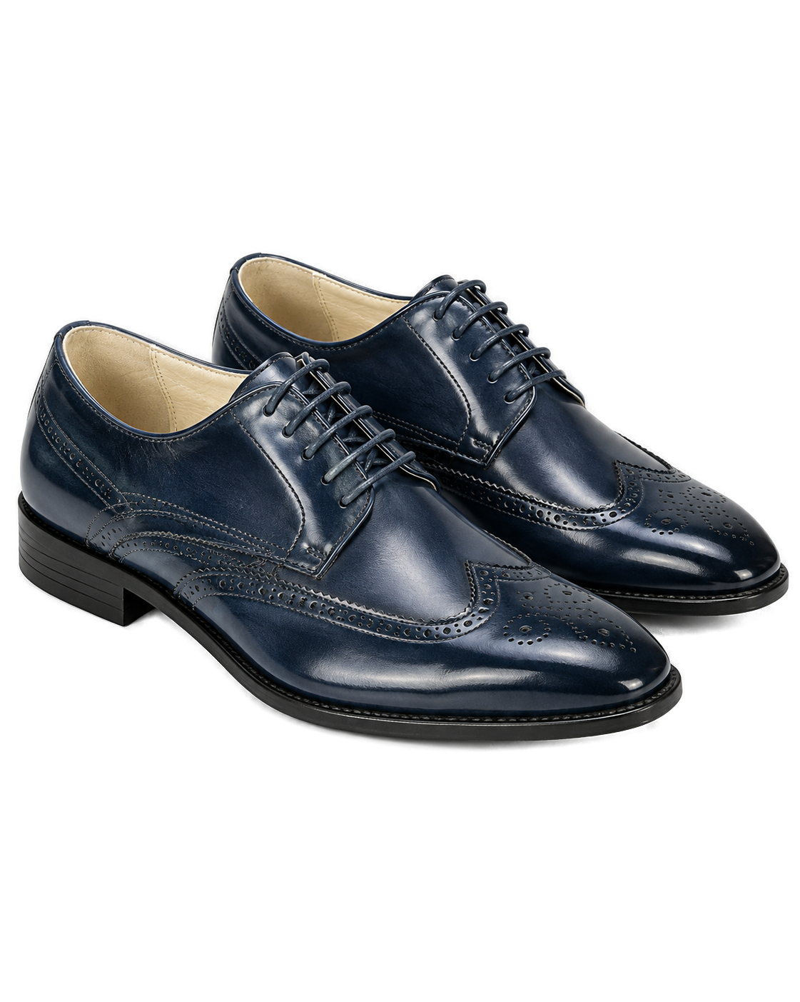 GIOVANNI Wingtip Leather Oxford Lincoln-Navy - Product image 2 - c6c22532-c97f-46d2-ba37-6ede968f420d-bg-white.png