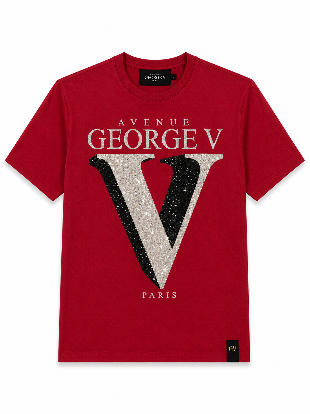 George Avenue Paris Plain T-Shirt - Red - product-only - d855510e-1906-47e7-929c-9fd5639fdf40.png