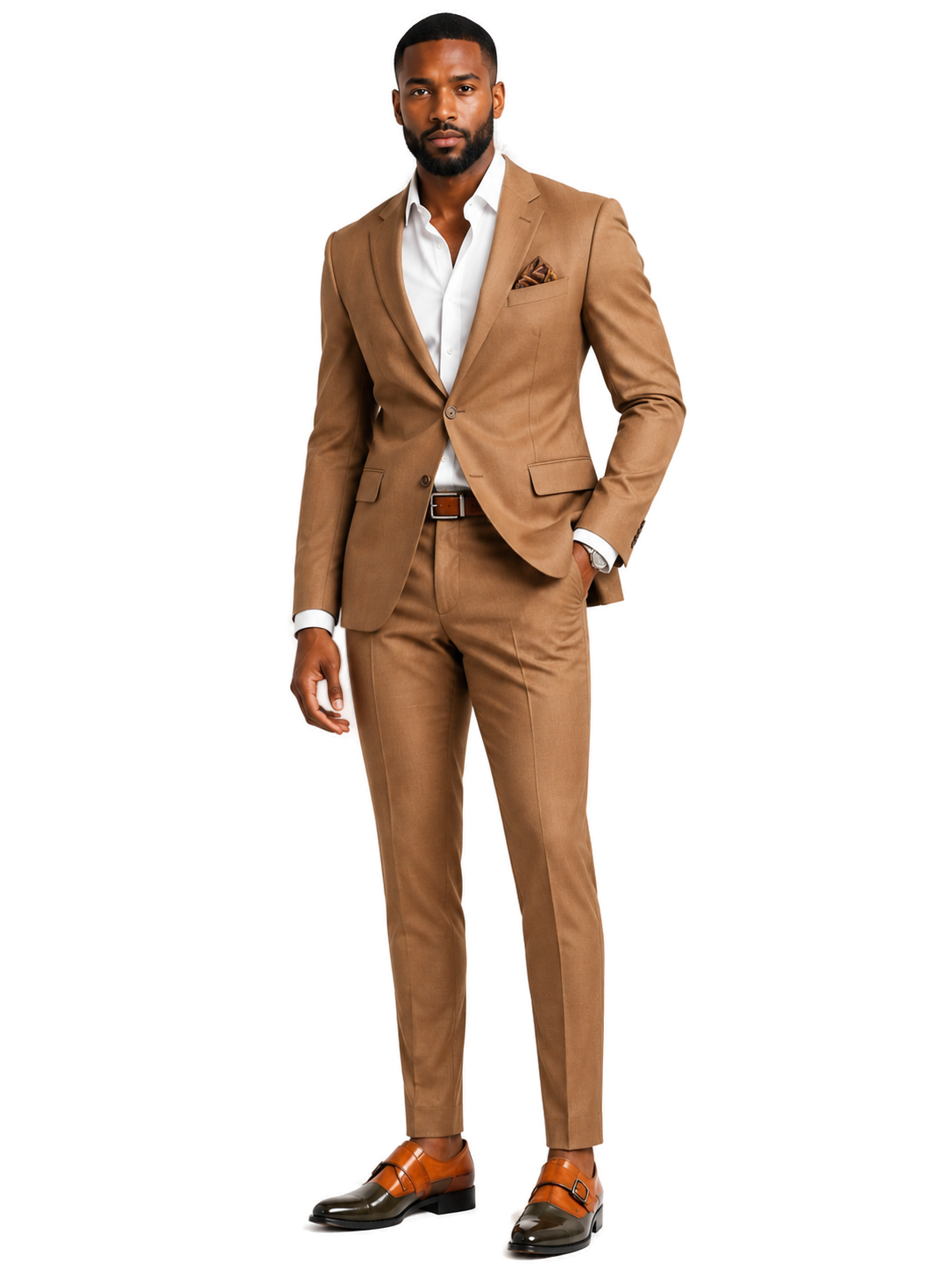 LACE-UP DRESS SHOE-TAUPE - Model wearing shoe - da9d2a45-e189-4a13-a275-d52ee86e42ec-bg-white.png