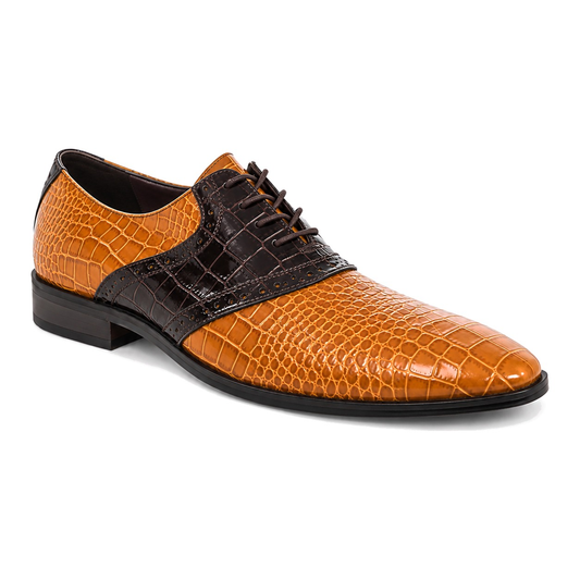 Stacy Adams Cassius Men's Two Tone Oxford Dress Shoes – Dark Brown/Butterscotch - two tone dress shoe photo 2 - def6267e-e6db-44c4-ba46-470d6dc02768.png