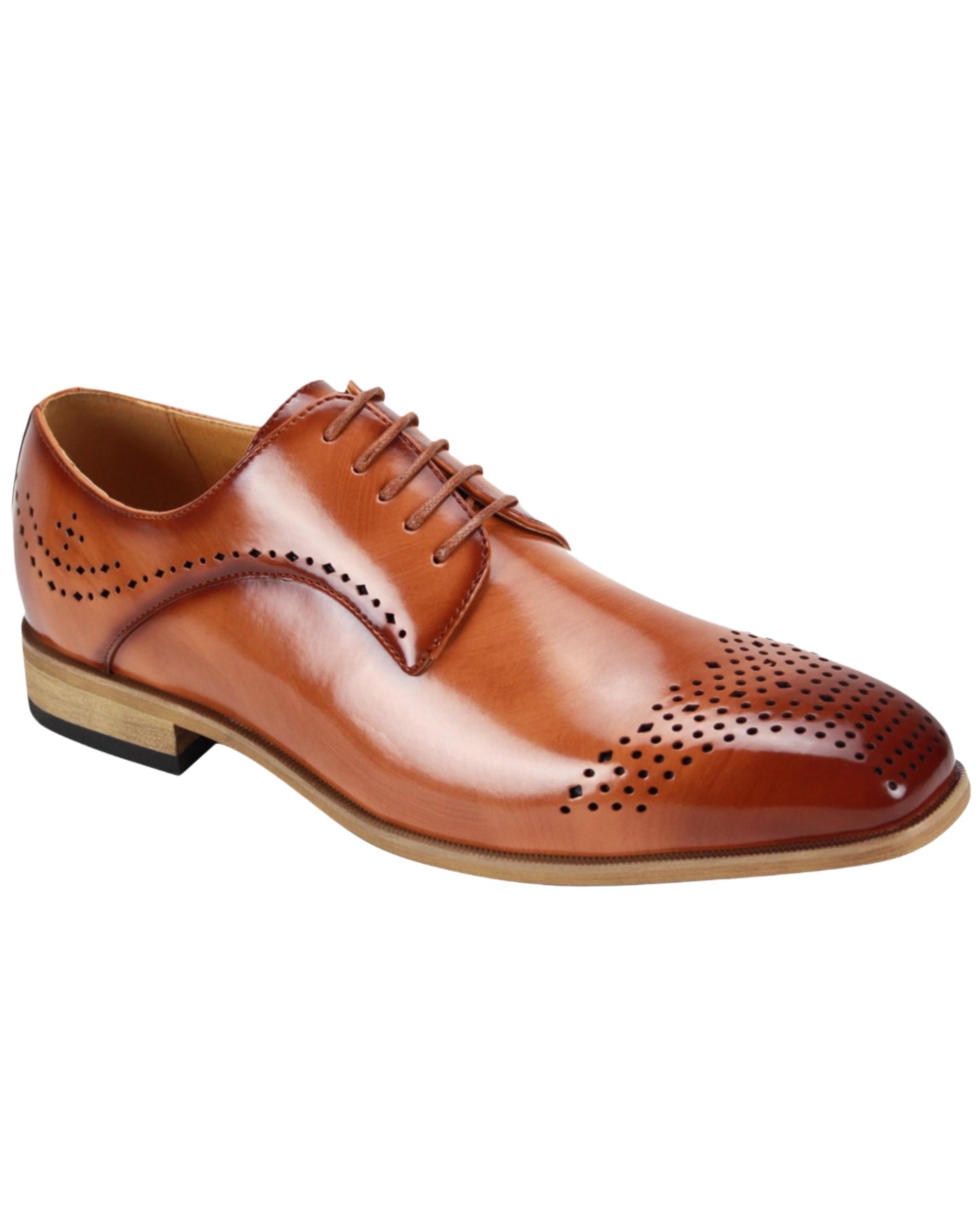 LACE-UP DRESS SHOE TAN