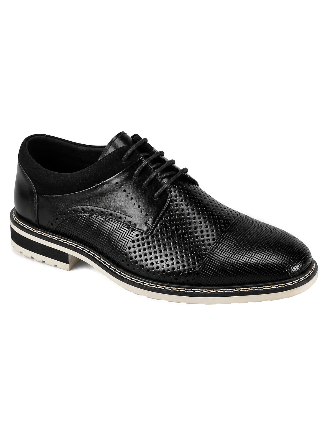 Giovanni Lambo Mens Black Leather Oxford Shoes - Product image 1 - ebe56a1e-38e2-4fcb-896b-990fad369df5-bg-white.png
