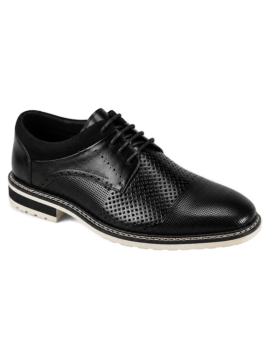Giovanni Lambo Mens Black Leather Oxford Shoes - Product image 1 - ebe56a1e-38e2-4fcb-896b-990fad369df5-bg-white.png