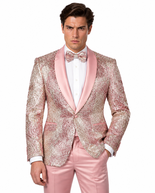 Manzini Men's Designer Blazer – Rose Gold - Manzini designer blazer photo 1 - eecddce3-6eab-4cc9-a4cb-728a53bff04f.png