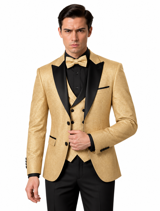 Gold with Black Lapel Tuxedo Suit - premium Turkey suit photo 1 - f42e996b-01c3-4052-ba2f-bbf98ae1cf42.png
