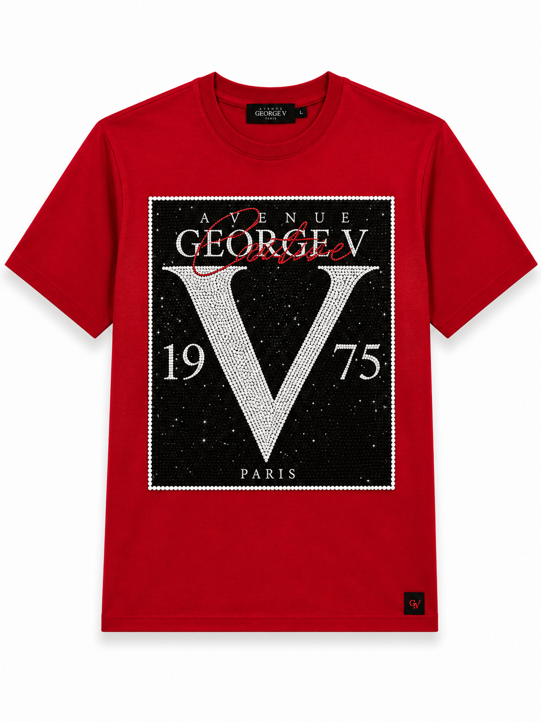 George V Couture 1975 Short Sleeve T-Shirt - Red - product-only - fcdae55d-fb90-4ee0-b590-81b99faef079.png