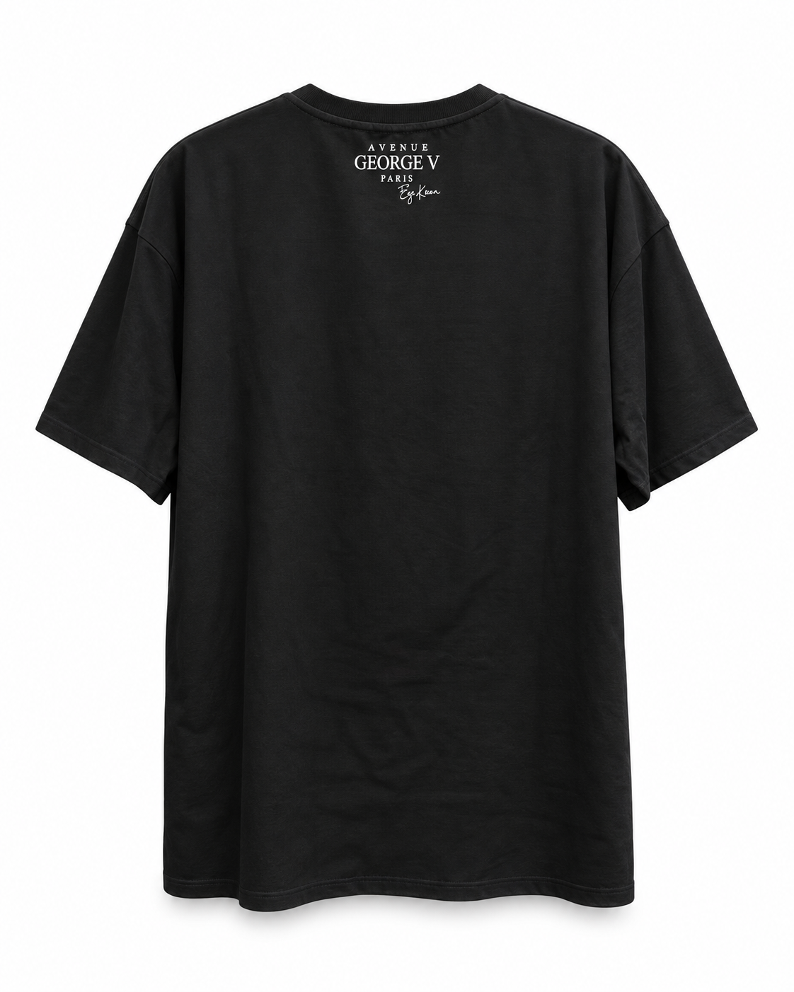 Avenue George V Paris Bandana Bear G T-Shirt in Black / Red, back view