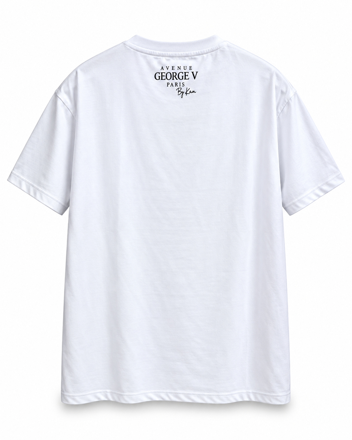 Avenue George V Paris Bandana Bear G T-Shirt in White / Green, back view