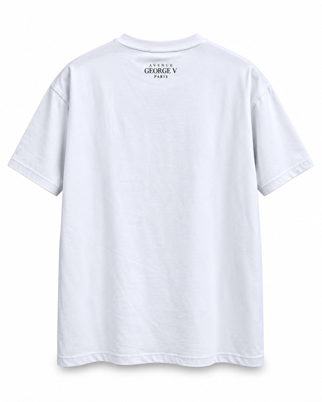 Avenue George V Paris Joker HAHAHA T-Shirt in White, back view