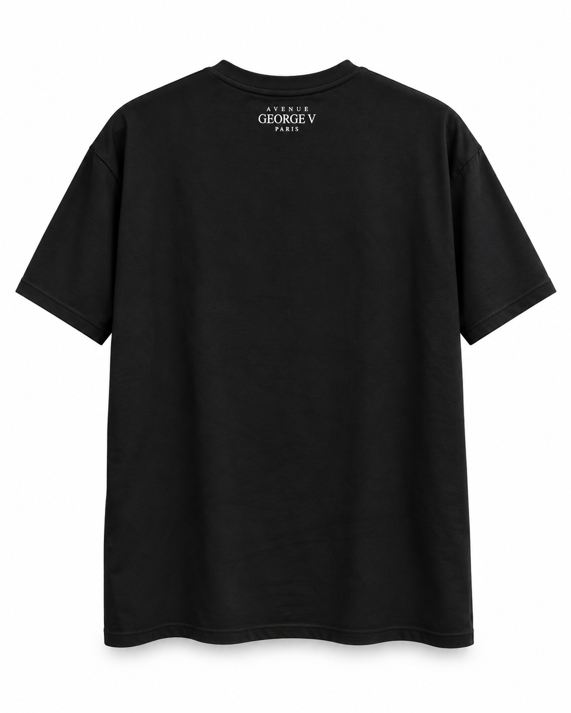 Avenue George V Paris Manny & Tony T-Shirt in Black, back view