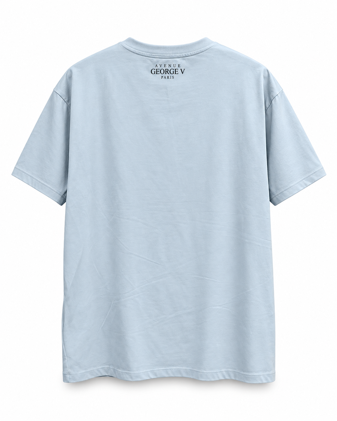 Avenue George V Paris Manny & Tony T-Shirt in Light Blue, back view