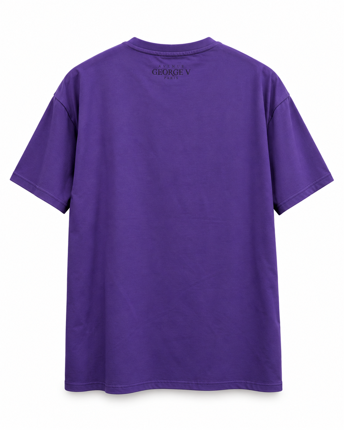 Avenue George V Paris Manny & Tony T-Shirt in Purple, back view