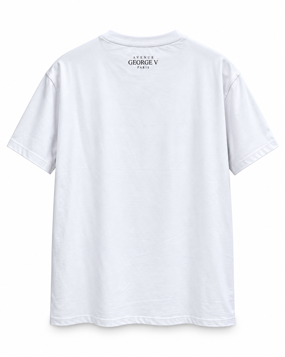 Avenue George V Paris Scarface Boss T-Shirt in White, back view