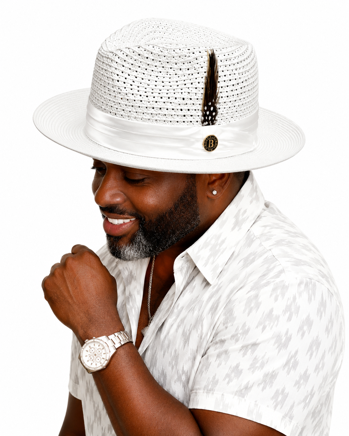 Julian Collection - White Bruno Capelo hat image 2