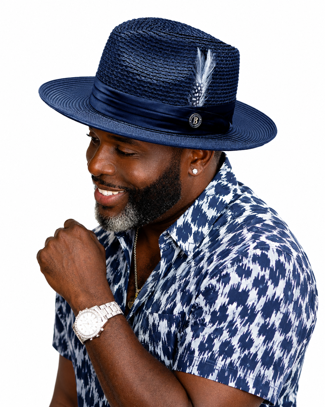 Julian Collection - Navy Bruno Capelo hat image 3