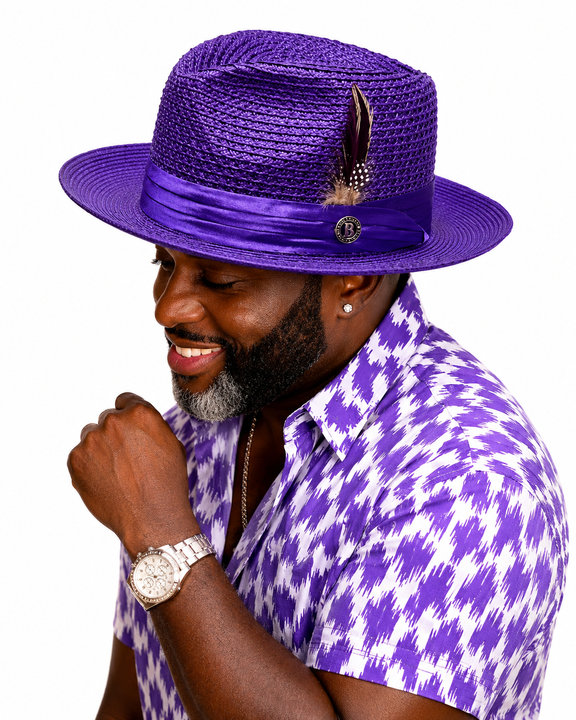 Julian Collection - Purple Bruno Capelo hat image 2