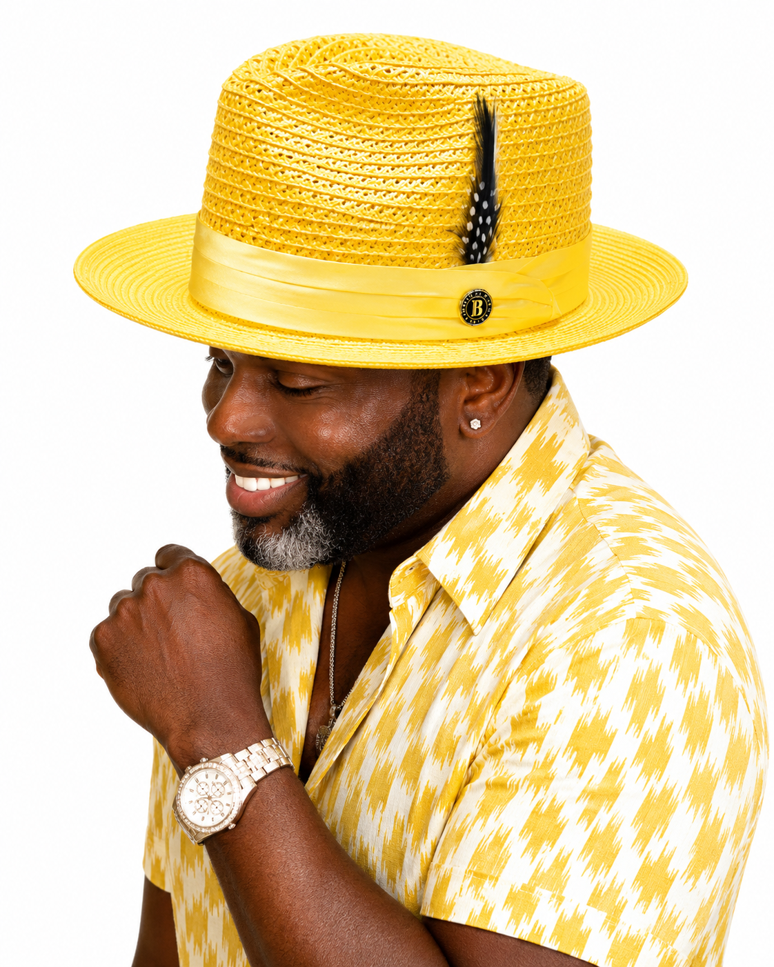 Julian Collection - Yellow Bruno Capelo hat image 2