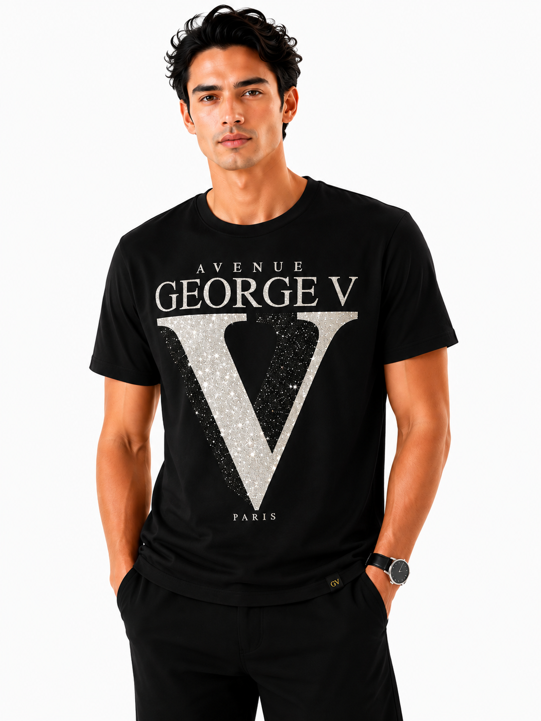 George Avenue Paris Plain T-Shirt - Black - front - new_missing_2_plain_black_or_variant__1Wj_VwrLKN9ynaUuUNyO9RgMYNtqg_O2E.png