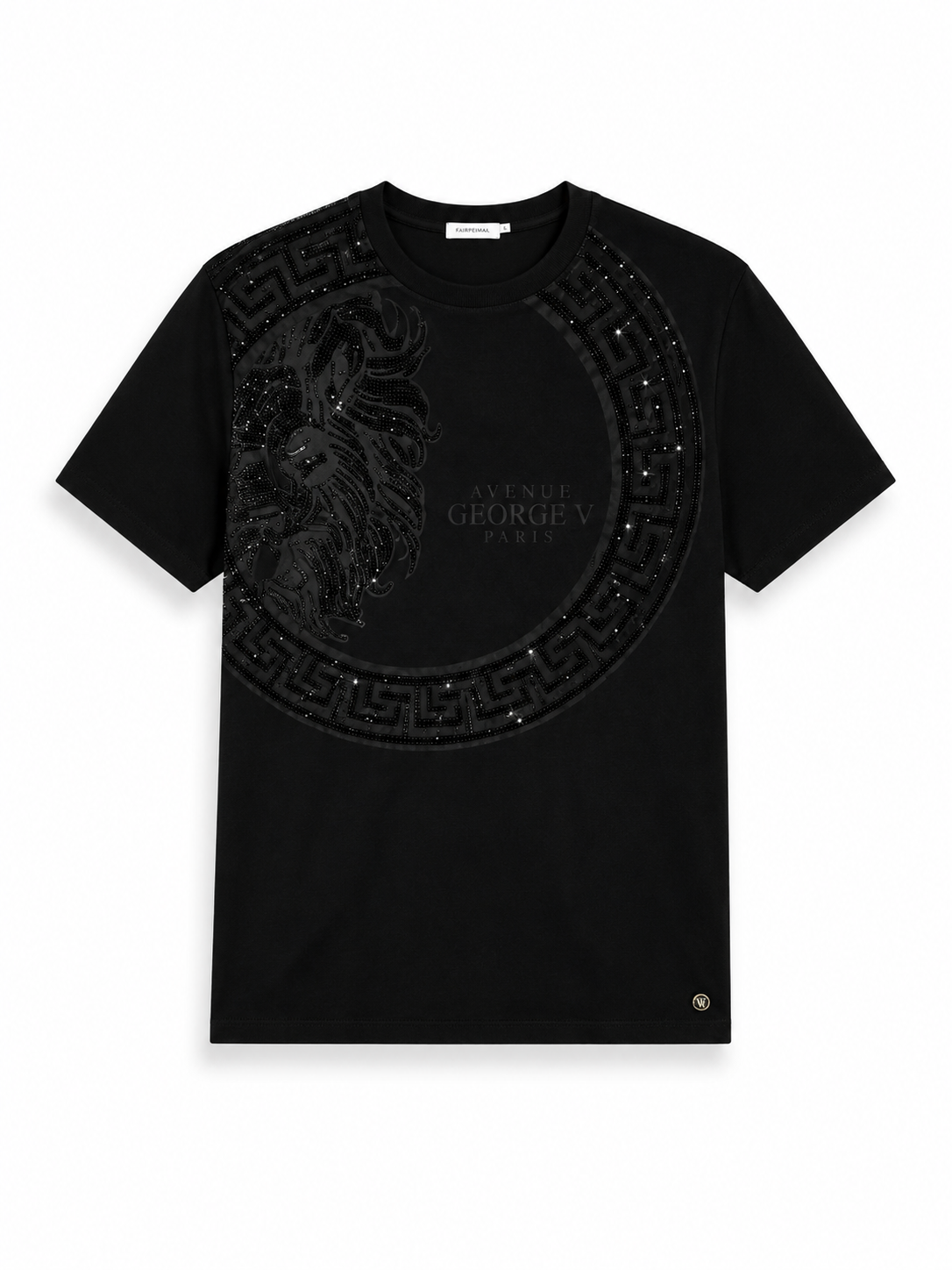 George V Tonal Lion Short Sleeve T-Shirt - Black - product-only - row27_pose_reference__1qul6HuHZqfQ4faWnl1wd4sD4i86dw9b-.png